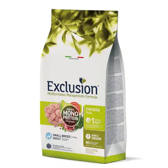 Utförsäljning Exclusion Mediterraneo Adult Small med kyckling 7 kg