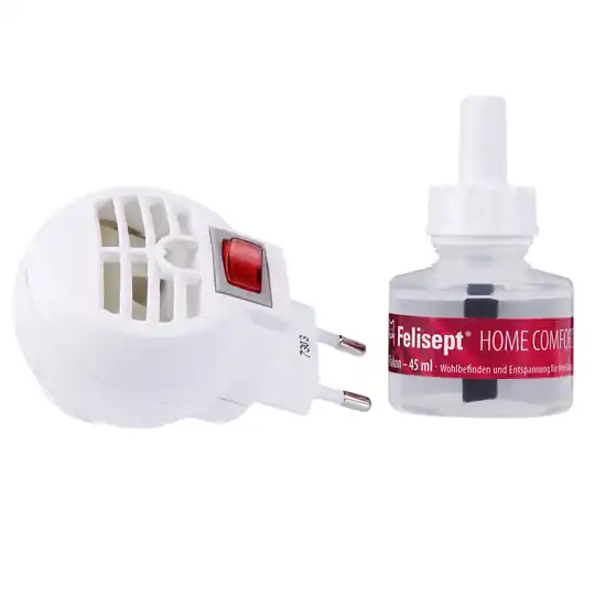 Felisept Home Comfort Set - lugnande medel för katter - Set med doftavgivare + flaska 45 ml Billig