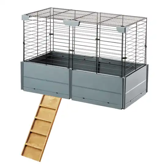 Ferplast Multipla Double smådjursbur - Tillbehör takutbyggnad L 37 x B 72 x H 50 cm Snabb frakt