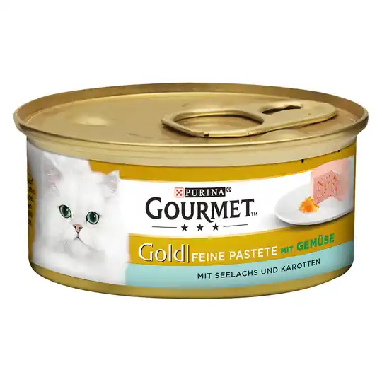 Trygg betalning Gourmet Gold Fine Paté 12 x 85 g - Sej & morötter