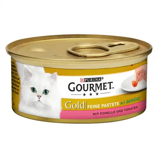 Gourmet Gold Fine Paté 12 x 85 g - Öring & tomat Rea