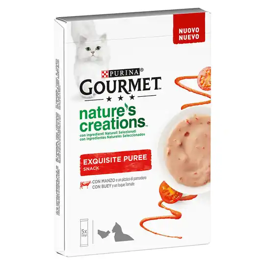 Sänkt pris Gourmet Nature‘s Creations Snack 5 x 10 g - Beef & Tomato