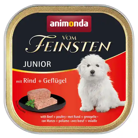 Gourmetpaket Animonda Vom Feinsten 24 x 150 g - Junior Nötkött & fågel Säker betalning