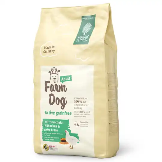 Green Petfood FarmDog Active Grainfree - Ekonomipack 2 x 10 kg Kundfavorit