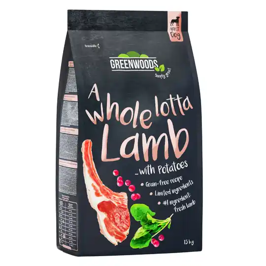 Greenwoods Lamb with Potatoes, Spinach & Cranberries - 4 x 1,5 kg Begränsad tid