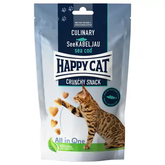 Happy Cat Culinary Crunchy Snack Sea Cod - 70 g Sänkt pris