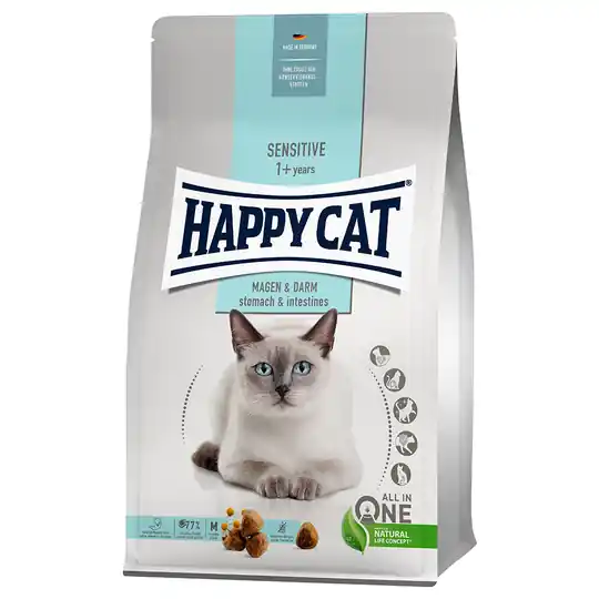 Köp nu Happy Cat Sensitive Stomach & Intestines - Ekonomipack 2 x 1,3 kg