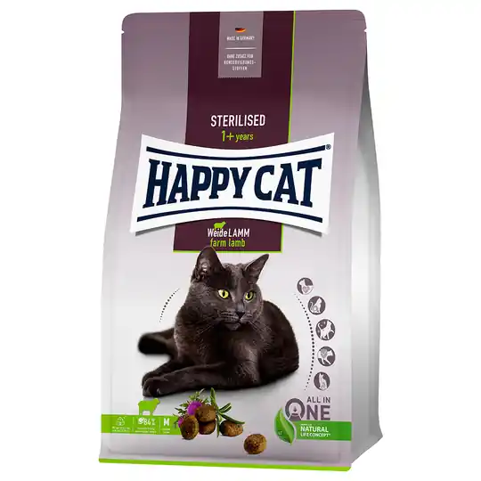 Happy Cat Sterilised Adult Farm Lamb - Ekonomipack 2 x 10 kg Beställ nu