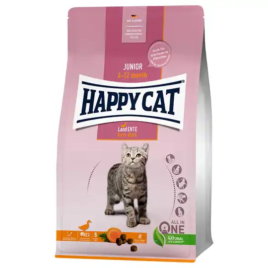 Happy Cat Young Junior Farm Duck - 1,3 kg Populärt val