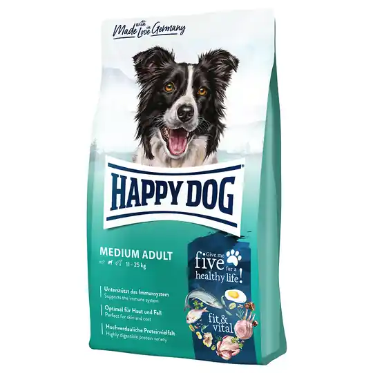 Begränsat antal Happy Dog Supreme Fit & Vital Medium Adult - 12 kg