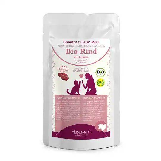 Herrmanns Meny 6 x 85 g - Ekologiskt nötkött med ekologisk quinoa Lägg i varukorgen