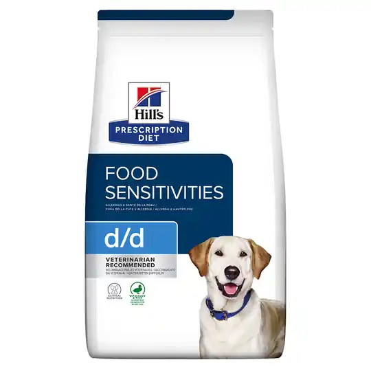 Hill‘s Prescription Diet d/d Food Sensitivities Duck & Rice hundfoder - 12 kg Köp online