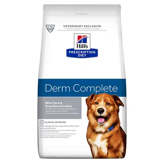 Bästa pris Hill‘s Prescription Diet Derm Complete hundfoder - Ekonomipack 2 x 12 kg