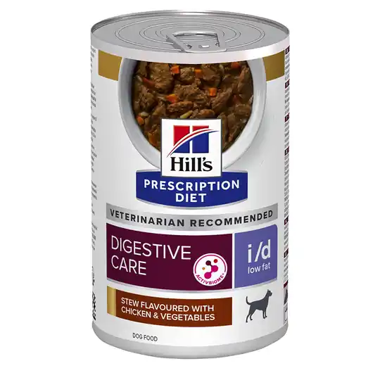 Hill‘s Prescription Diet i/d Low Fat Digestive Care Stew hundfoder - Ekonomipack 48 x 354 g Begränsat erbjudande