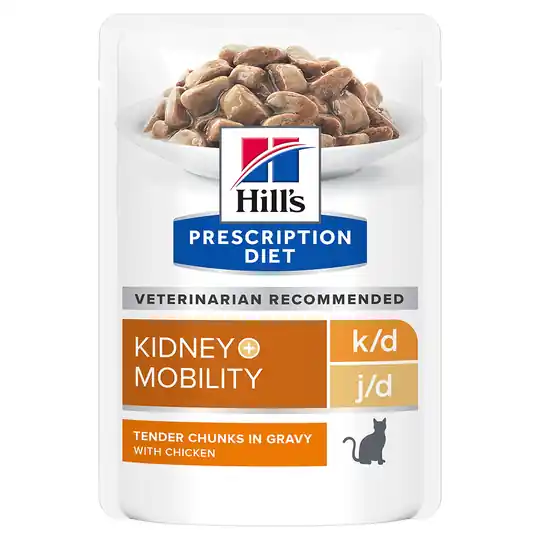 Hill‘s Prescription Diet k/d + Mobility Chicken - 12 x 85 g Populär