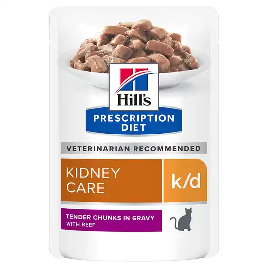 Erbjudande Hill‘s Prescription Diet k/d Kidney Care Beef - Ekonomipack 24 x 85 g