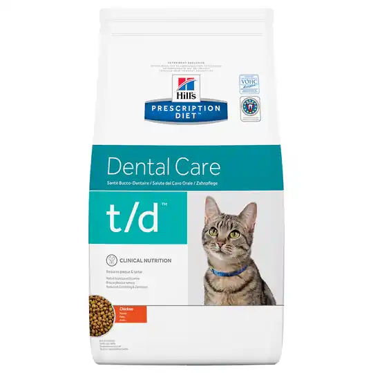 Hill‘s Prescription Diet t/d Dental Care Chicken kattfoder - 1,5 kg Begränsat antal
