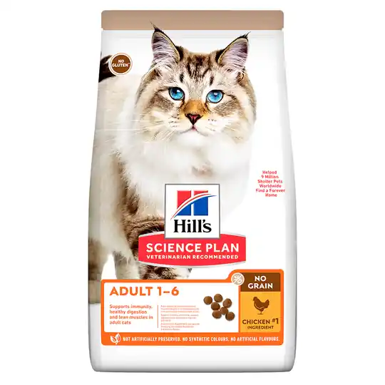 Hill‘s Science Plan Adult 1-6 No Grain Chicken - Ekonomipack 3 x 1,5 kg Säker betalning