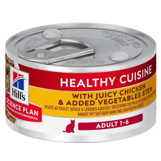 Handla nu Hill‘s Science Plan Adult Healthy Cuisine Ragout Chicken & Vegetables - 48 x 79 g