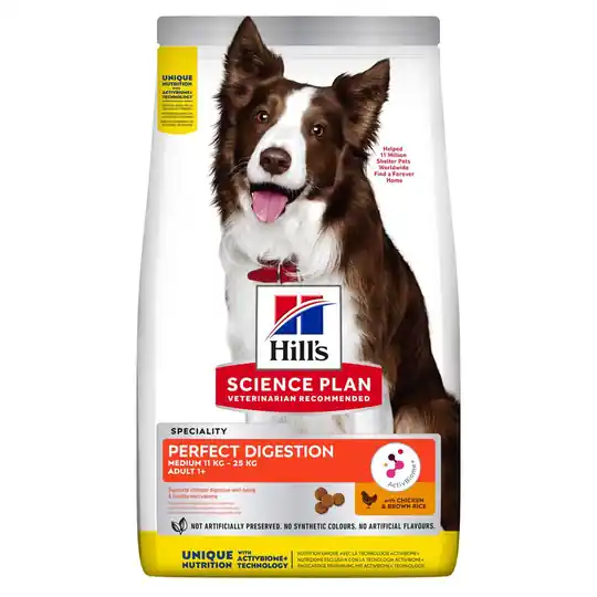 Sänkt pris Hill‘s Science Plan Adult Perfect Digestion Medium Breed - 14 kg
