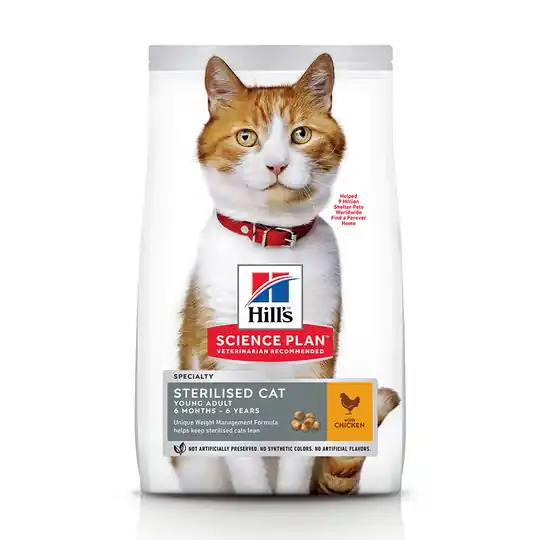 Outlet Hill‘s Science Plan Adult Sterilised Chicken 3 kg