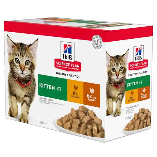 Beställ nu Hill‘s Science Plan Kitten 12 x 85 g- Poultry Selection