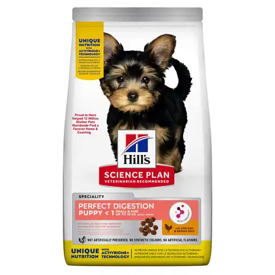 Reapris Hill‘s Science Plan Small & Mini Puppy Perfect Digestion - 6 kg