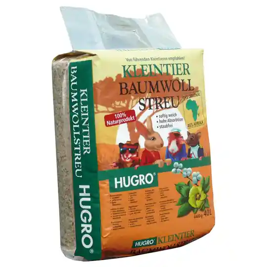 Sista chansen Hugro bomullsströ - Ekonomipack 2 x 40 l
