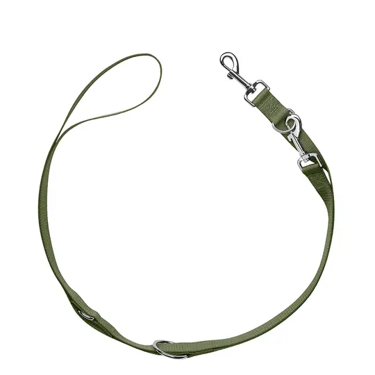 Beställ idag HUNTER set halsband London + koppel London, olivgrön - Vario Plus stl. L-XL + koppel 200 cm / 15 mm