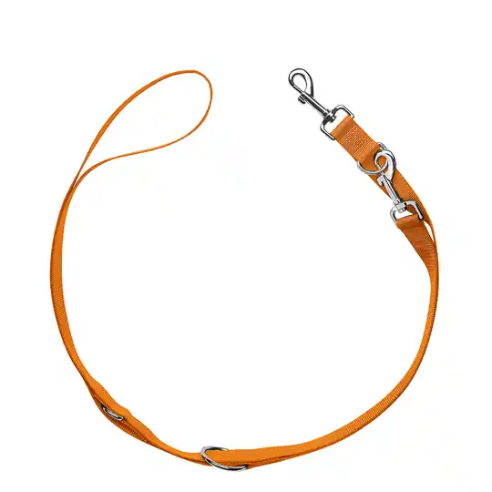Utförsäljning HUNTER set halsband London + koppel London, orange - Vario Basic stl. M + koppel 200 cm / 10 mm
