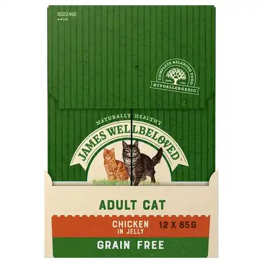 Populär James Wellbeloved Adult Cat Grain Free Chicken - Ekonomipack 96 x 85 g