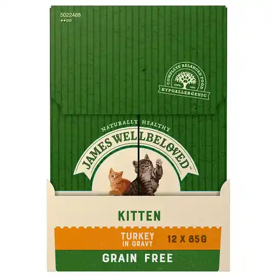 Kampanj James Wellbeloved Kitten Grain Free Turkey - Ekonomipack 48 x 85 g