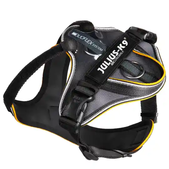 Nyhet JULIUS-K9 IDC® Longwalk sele svart/grå - stl M bröstomfång 56 -76 cm