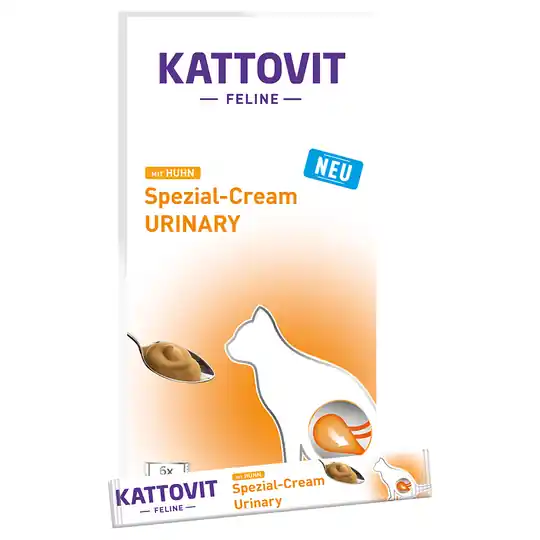 Extra rabatt Kattovit Special Cream Urinary - 6 x 15 g med kyckling