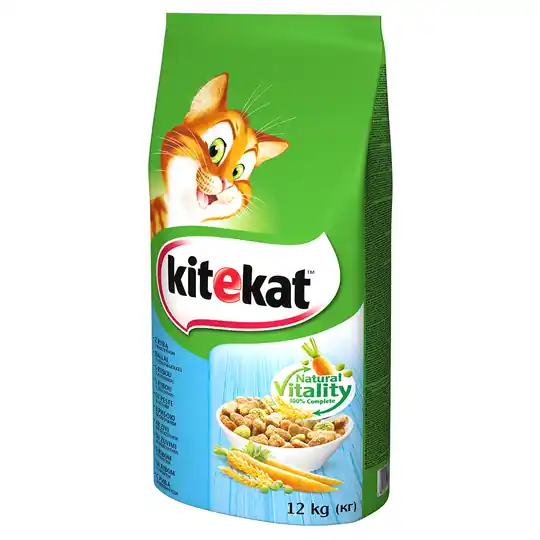 Kitekat Adult Fish & Vegetables - Ekonomipack 2 x 12 kg Extra rabatt