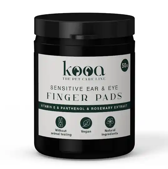 Begränsat antal kooa Sensitive Ear & Eyes Finger Pads - 50 st