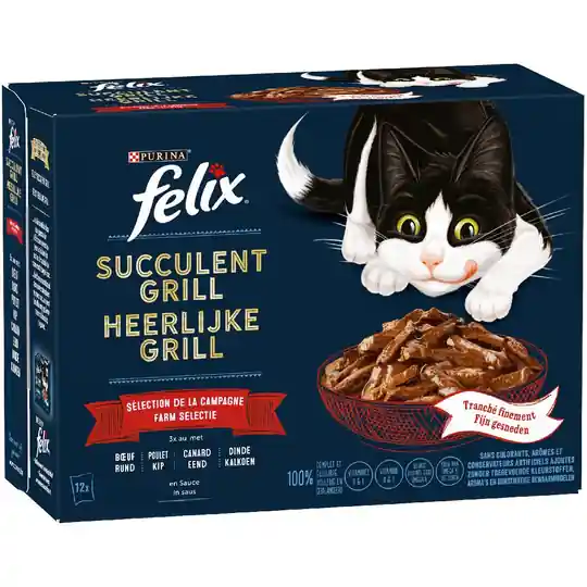 Latz "Tasty Shreds" Pouches 12 x 80 g - Farm Selection prisnedsättning