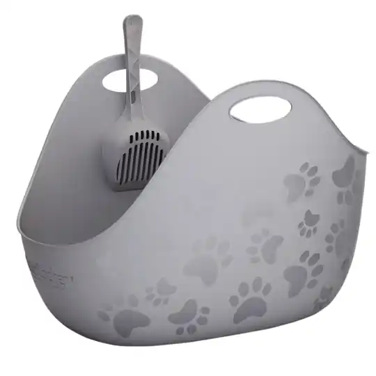 Endast idag LitterLocker® Litter Box kattlåda - grå