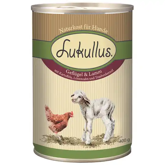 Utförsäljning Lukullus 1 x 400 g - Fågel & lamm