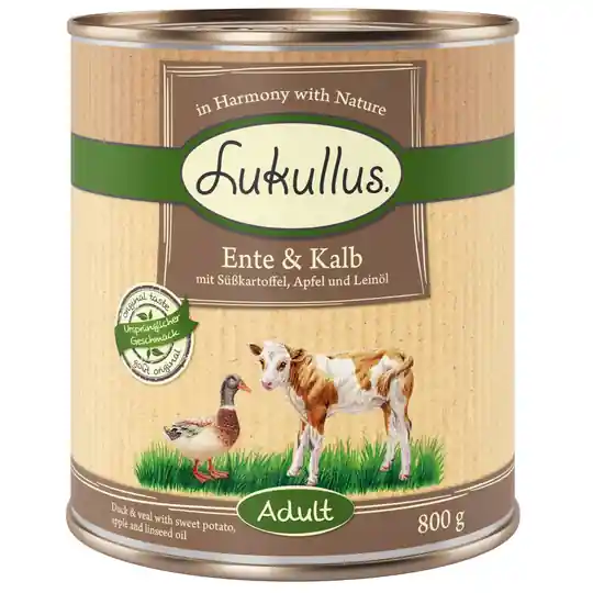 Beställ idag Lukullus Anka & kalv 6 x 800 g