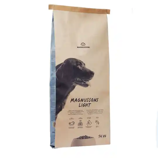 MAGNUSSONS Light hundfoder - Ekonomipack 2 x 14 kg Rabatt