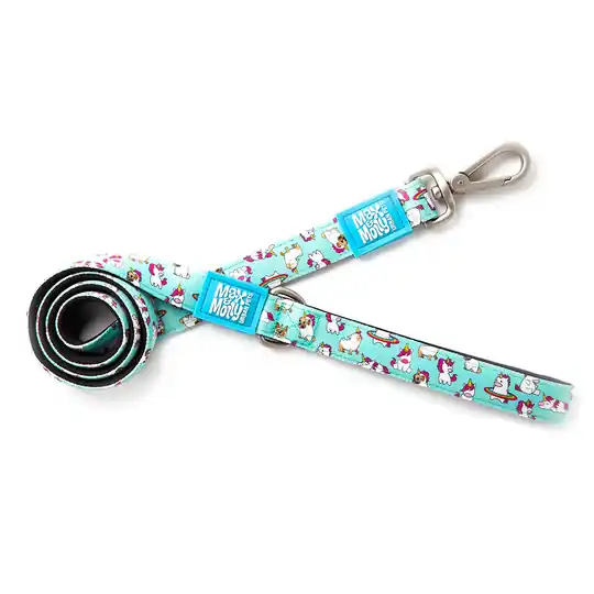 Kampanj Max & Molly Unicorn Short Leash koppel - Stl. XS 120 cm lang, 10 mm bredd
