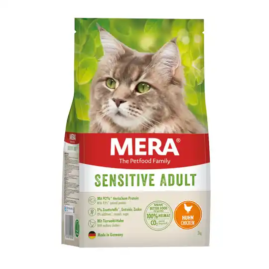 Rabatt MERA Cats Sensitive Adult Kyckling - Ekonomipack 2 x 2 kg