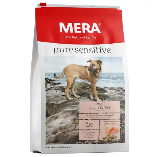 Utförsäljning MERA pure sensitive Adult Lax & ris - Ekonomipack 2 x 12,5 kg