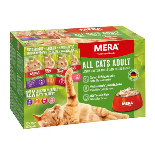 Mixpack MERA Cats Adult 12 x 85 g - 12 x 85 g Begränsad tid