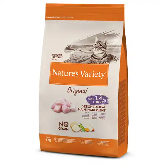 Nedsatt pris Nature‘s Variety Original No Grain Sterlised Turkey - 7 kg