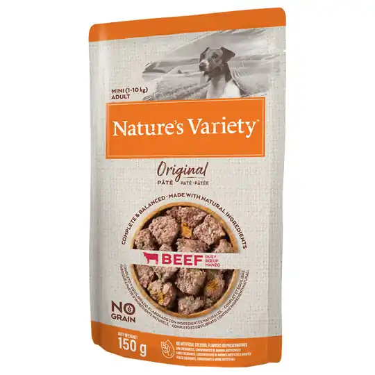 Expressleverans Nature‘s Variety Original Paté No Grain Mini 8 x 150 g - Nötkött