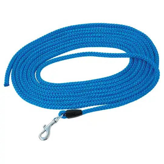 Billig Pawz & Pepper Round spårlina, rundflätad, blå - 5 m lång, Ø 6 mm
