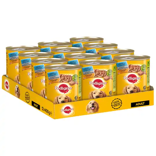 Begränsat antal Pedigree Adult Classic 12 x 400 g - 3 sorters fjäderfä