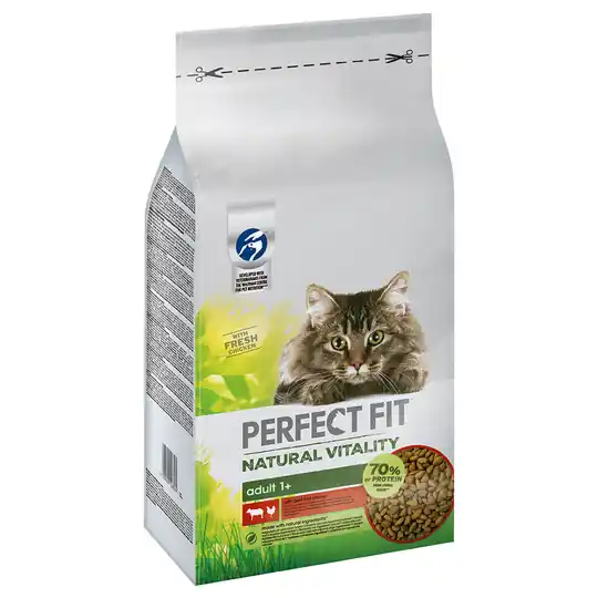 Endast idag Perfect Fit Natural Vitality Adult 1+ Nötkött & kyckling - Ekonomipack 2 x 6 kg